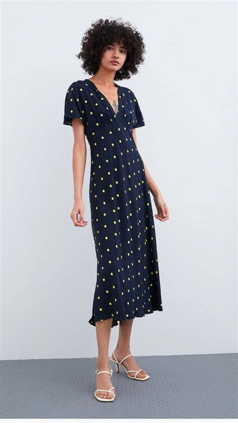 zara blue summer dress.